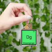 Dg - Dubbelganger Grappig Chemie Elementsymbool Sleutelhanger (Hand)