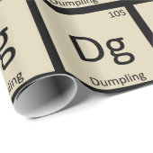 Dg - Dumpling Appetizer Chemistry Periodic Table Cadeaupapier (Rol Hoek)