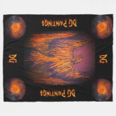 DG Fire Phoenix  Fleece Deken (Voorkant (Horizontaal))