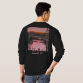 DG Paintings Empeyville Pond Sunset long sleeve  T-shirt (Achterkant volledig)