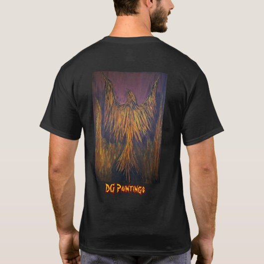 DG Paintings Fire Phoenix ver.2 T-shirt (Achterkant)