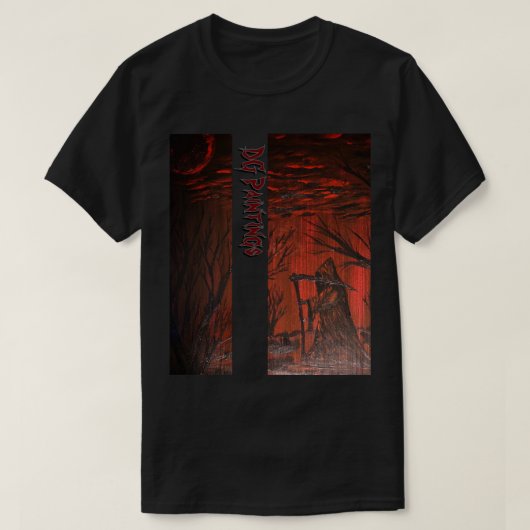 DG Paintings Grim Reaper (Rood) T-Shirt (Design voorkant)
