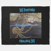 DG Paintings Kraken Fleece Dekbed Deken (Voorkant (Horizontaal))