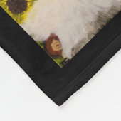 DG Paintings Mystical Sunflowers with Gnomes  Fleece Deken (Hoek)