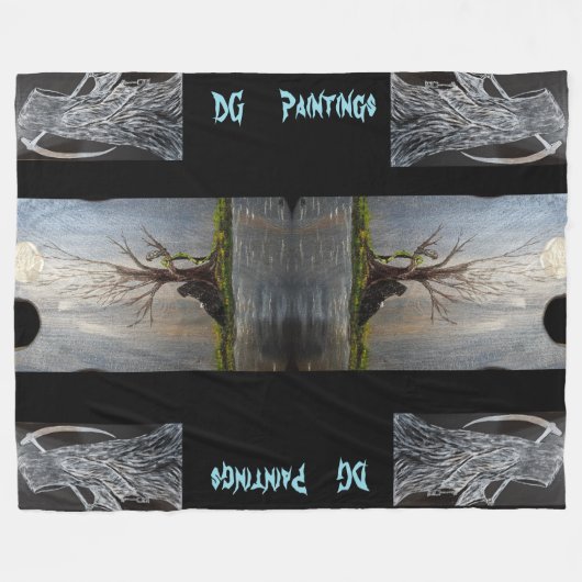 DG Paintings Resting Reaper Fleece Blanket (Voorkant (Horizontaal))