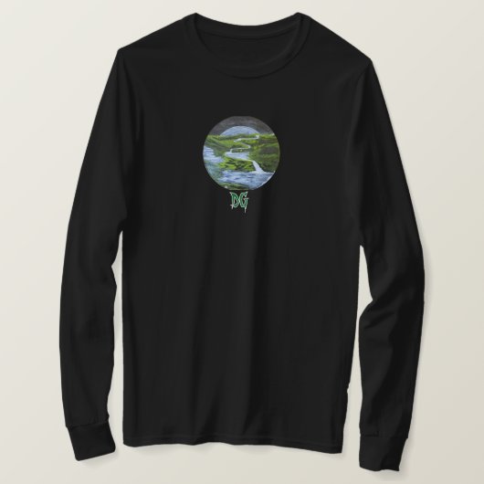 DG Paintings Rising Moon River shirt V3 (Design voorkant)