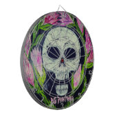 DG Paintings Skull Flower  Dartbord (Voorkant Links)