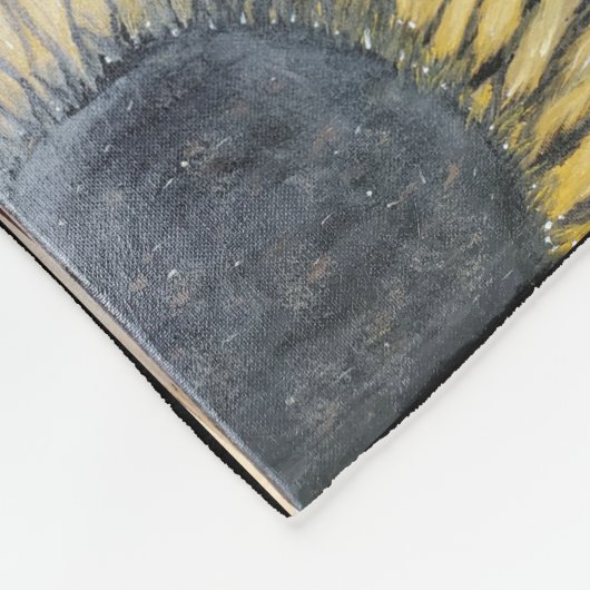DG Paintings Sunflower Fields Blanket Fleece Deken (Hoek)