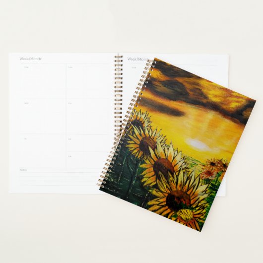 DG Paintings Sunflower Fields  Planner (Display)