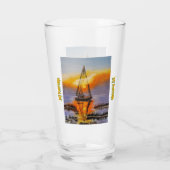 DG Paintings Sunrise Sail Glas (Achterkant)