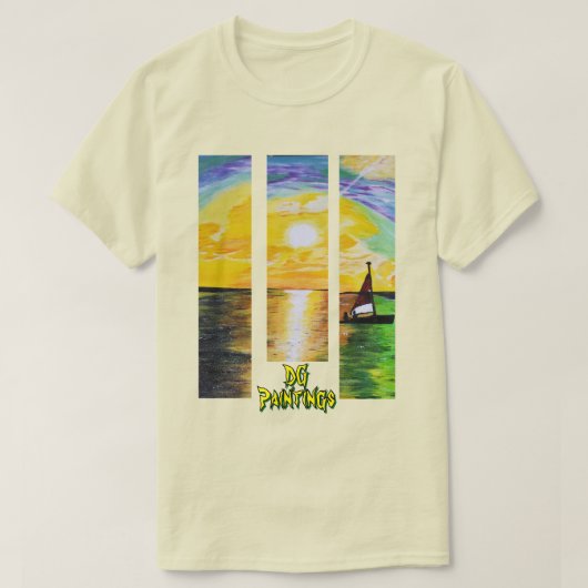DG Paintings Sunrise Sail T-Shirt V2 (Design voorkant)