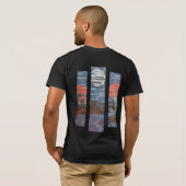 DG Paintings Sunset / Full Moon River  T-Shirt (Achterkant volledig)