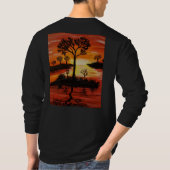 DG Paintings Sunset reflections long sleeve (2) T-shirt (Achterkant)