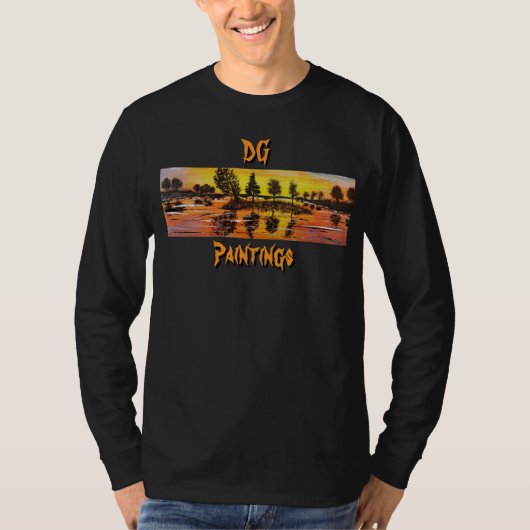 DG Paintings Sunset reflections long sleeve (2) T-shirt (Voorkant)