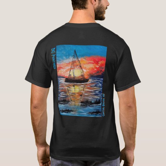 DG Paintings Sunset Sail Central Square NY shirt 2 (Achterkant)