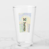 DG Paintings Sunset Sail Glas (Achterkant)