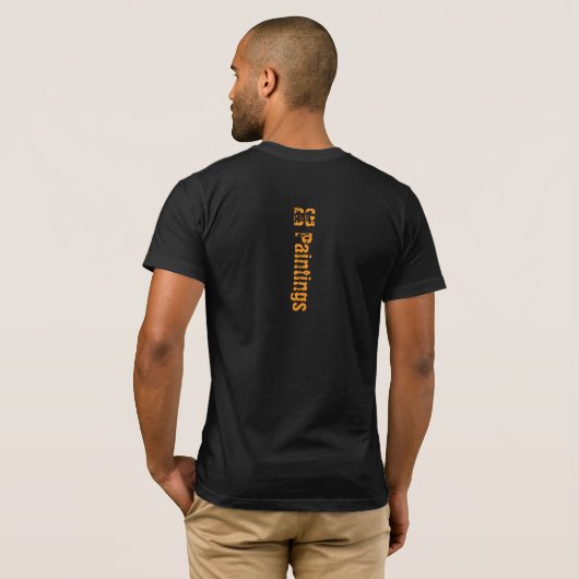 DG Paintings Sunset Waterside Reflections Tshirt (Achterkant volledig)