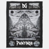 DG Paintings Wild Mountain Blanket Fleece Deken (Voorkant)