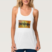 DG Paintings Zonsondergang Waterside Reflections T Tanktop (Voorkant)