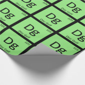 Dg - Schijven Golf Sports Chemistry Element Symbol Cadeaupapier (Hoek)