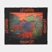 DG Schilderijen Dinosaur Valley Fleece Deken (Voorkant (Horizontaal))