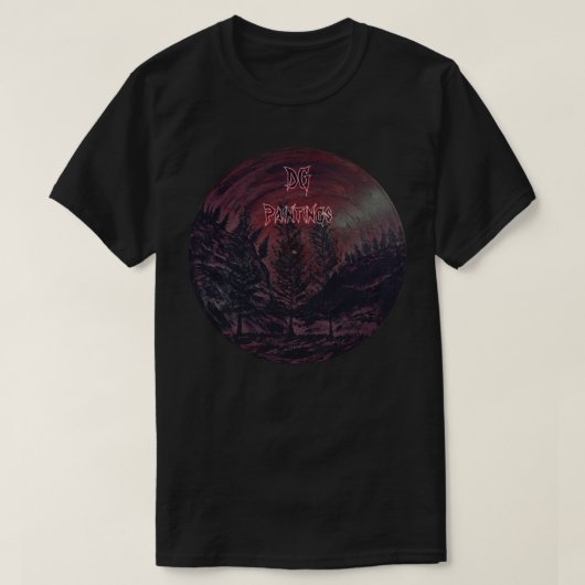 DG Schilderijen Maroon Bos T-shirt (Design voorkant)