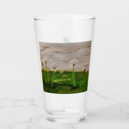 DG Schilderijen Paardenbloemveld Glas (Voorkant)