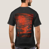 DG Schilderijen Rode Maan Opkomend T-shirt (Achterkant)