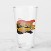 DG Schilderijen Sunset Lake Gitaar Glas (Voorkant)