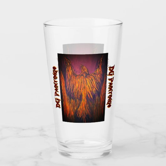 DG Schilderijen Vuur Phoenix Glas (Voorkant)