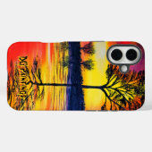 DG Schilderijen warme zon reflectie Case-Mate iPhone Case (Achterkant (horizontaal))