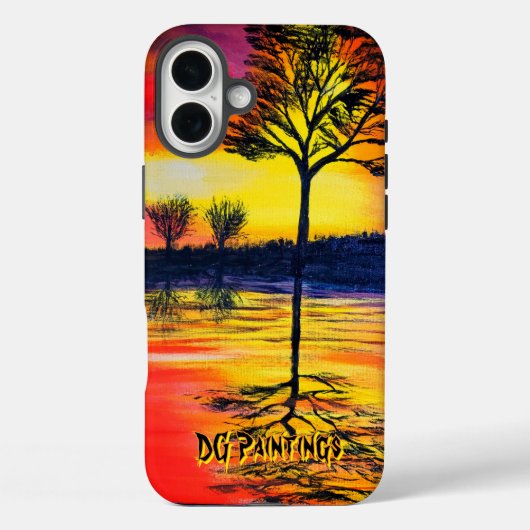 DG Schilderijen warme zon reflectie Case-Mate iPhone Case (Achterkant)