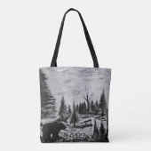 DG Schilderijen Wolf Valley Tote Bag (Achterkant)