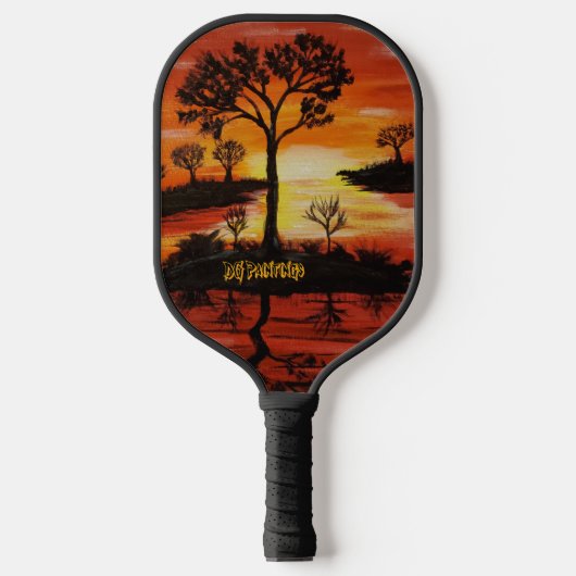 DG Schilderijen Zonsondergang Reflectie Pickleball Paddle (Voorkant)