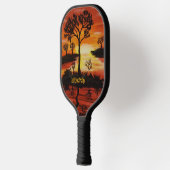 DG Schilderijen Zonsondergang Reflectie Pickleball Paddle (Links)