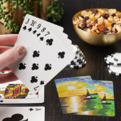 DG Schilderijen Zonsondergang Zeil Pokerkaarten (Insitu)