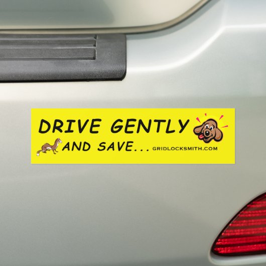 DGAS+hond+ Bumpersticker (Op auto)