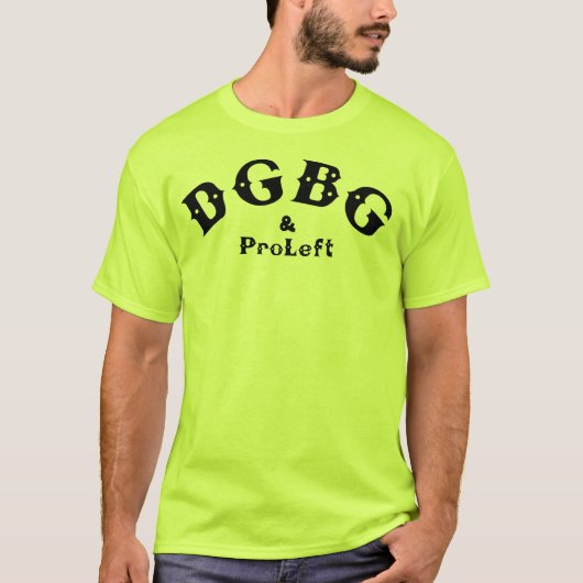 DGBG  Mannen Neon Roze T-shirt (Voorkant)