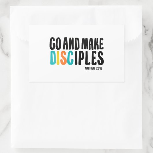 DGD "Ga en maak discipelen" Sticker (Tas)