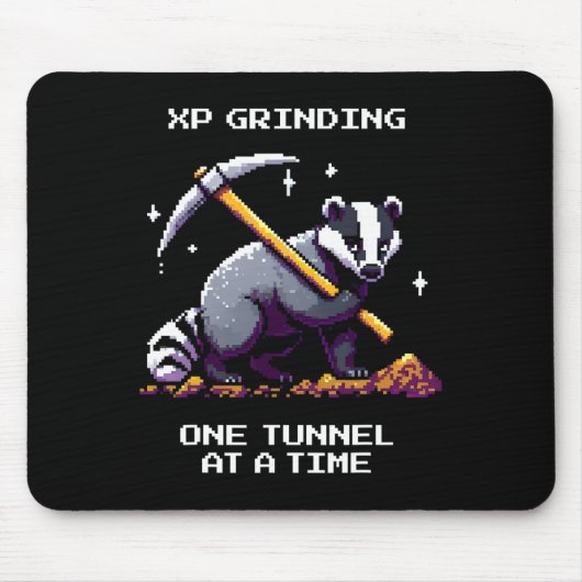Dger Tunnel Pixel Gamer Stijl  Muismat (Voorkant)