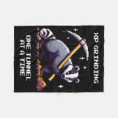 Dger Tunnel Pixel Gamer Style  Fleece Deken (Voorkant (Horizontaal))