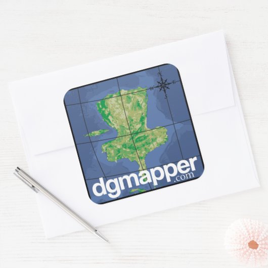 DGMapper.com Blad met Stickers (Envelop)