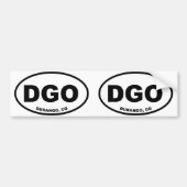 DGO Durango Colorado Bumpersticker (Voorkant)