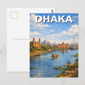 Dhaka Bangladesh Briefkaart (Voorkant / Achterkant)