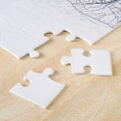 Dhaka Bangladesh City-plattegrond Eenvoudig minimu Legpuzzel (Zijkant)