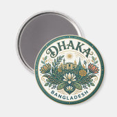 Dhaka Bangladesh Magneet (Voorkant / Achterkant)