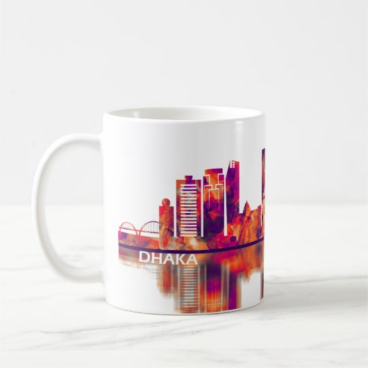 Dhaka Bangladesh Skyline Koffiemok (Links)