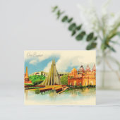 Dhaka Bangladesh Travel waterverf Bengaals Briefkaart (Staand voorkant)