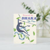 Dhaka, Bangladesh  vakantie poster. Briefkaart (Staand voorkant)