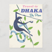 Dhaka, Bangladesh  vakantie poster. Briefkaart (Voorkant)